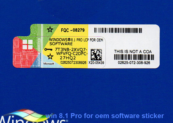 China Microsoft Windows 8,1 Volledige Versie fqc-08279, de Sticker van Vensterscoa leverancier
