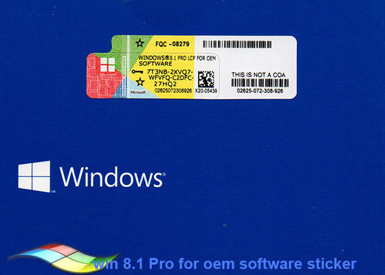 China Echt Microsoft Windows 8,1 Besturingssysteem voor COA-Sticker leverancier