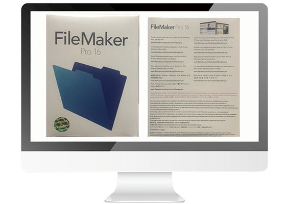 China De volledige Versie Filemaker Pro voor de Kleinhandelsdoos V16 van MAC/van de Winst activeert online leverancier