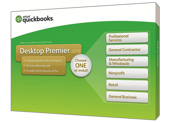 China Originele Quickbooks-Desktopeerste minister 2017 Intuit met de Boekhoudingssoftware van Quickbooks van de de Industrieuitgave leverancier