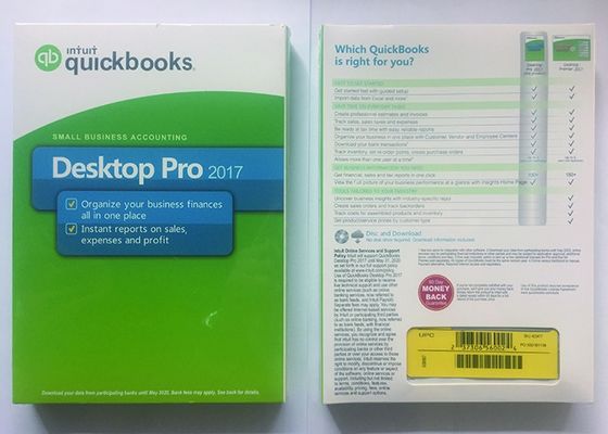 China Desktop 2017 van QuickBooks van de bedrijfsboekhoudingssoftware DVD-Media leverancier