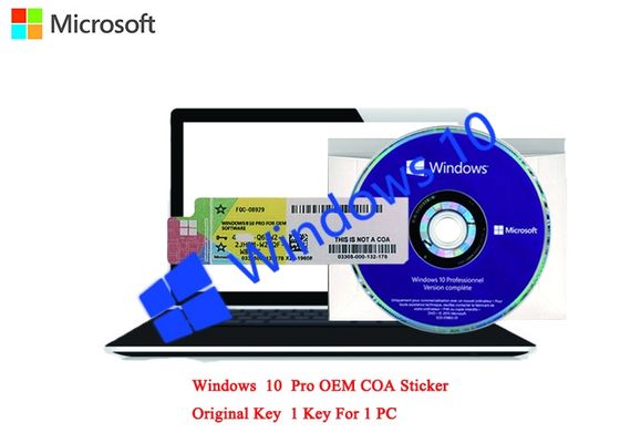 China Microsoft Windows 10 Procoa-Sticker Duitstalige Online Activering met 64 bits voor Computer leverancier